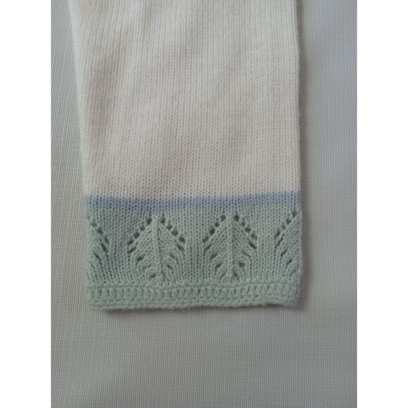 Koret Petites Vintage White and Pastel Embroidered Floral Cardigan Women's Large - Picture 11 of 12